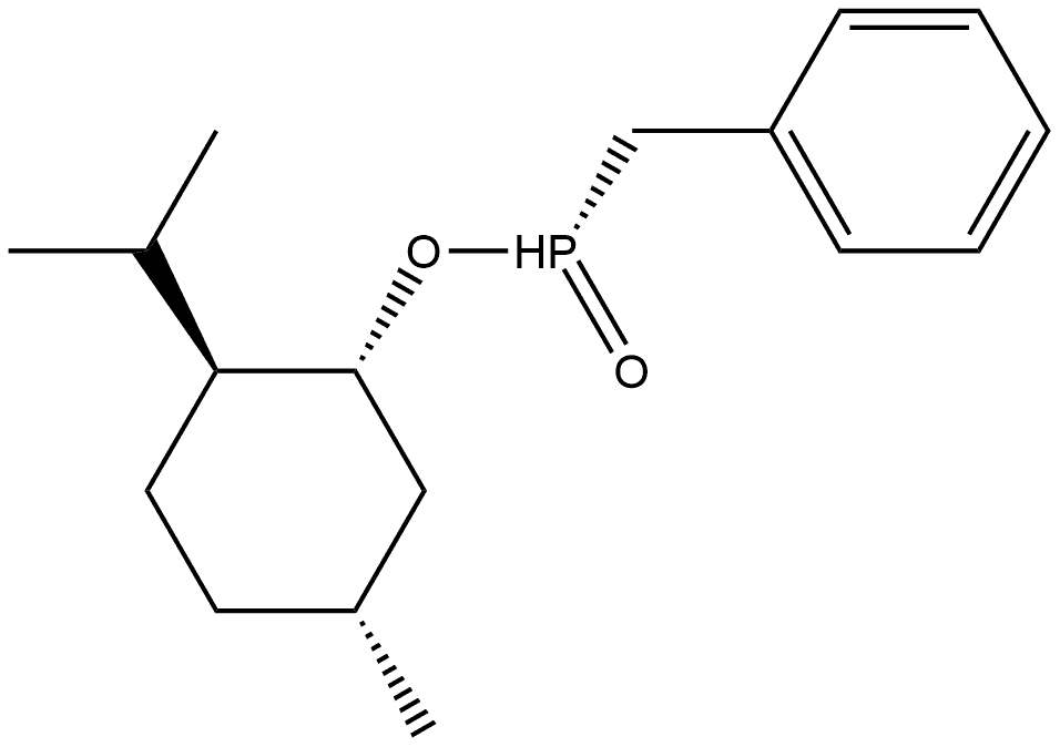 (RP)-苯基-(-)-薄荷基H-次膦酸酯 结构式
