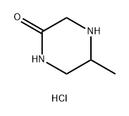 5-甲基哌嗪-2-酮盐酸盐 结构式