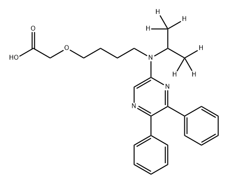 塞来昔帕格代谢产物-D6 结构式