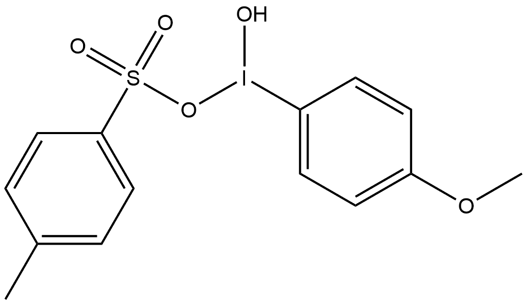 Iodine, hydroxy(4-methoxyphenyl)(4-methylbenzenesulfonato-κO)- 结构式