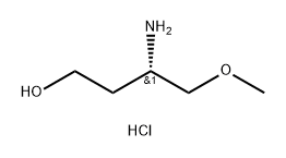 (S)-3-Amino-4-methoxybutan-1-ol hydrochloride 结构式