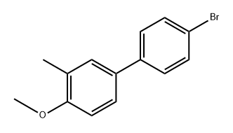 1-Bromo-4-(4-methoxy-3-methylphenyl)benzene 结构式