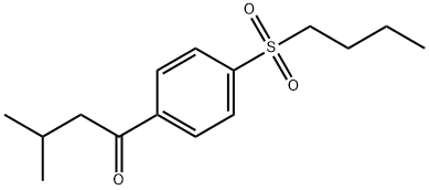 1-[4-(Butylsulfonyl)phenyl]-3-methyl-1-butanone 结构式