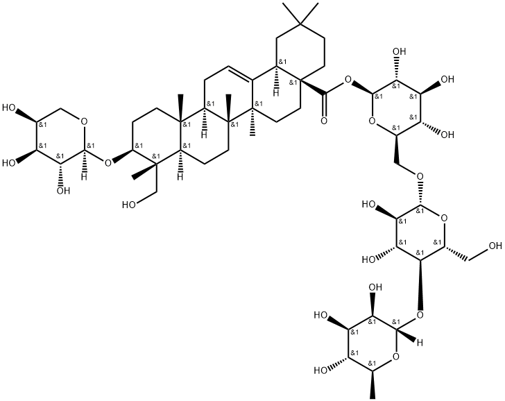 葳岩仙皂苷 D 结构式