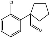 1-(2-氯苯基)环戊基甲醛 结构式