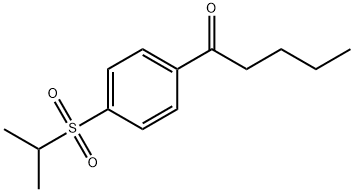 1-[4-[(1-Methylethyl)sulfonyl]phenyl]-1-pentanone 结构式