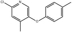 2-Chloro-4-methyl-5-(4-methylphenoxy)pyridine 结构式