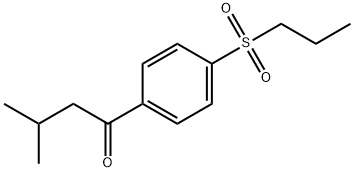 3-Methyl-1-[4-(propylsulfonyl)phenyl]-1-butanone 结构式