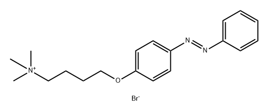 1-Butanaminium, N,N,N-trimethyl-4-[4-(2-phenyldiazenyl)phenoxy]-, bromide (1:1) 结构式
