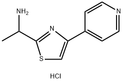 1-[4-(pyridin-4-yl)-1,3-thiazol-2-yl]ethan-1-amine dihydrochloride 结构式