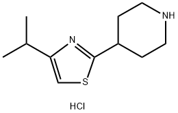 4-[4-(丙-2-基)-1,3-噻唑-2-基]哌啶二盐酸盐 结构式