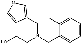 2-[(3-Furanylmethyl)[(2-methylphenyl)methyl]amino]ethanol 结构式