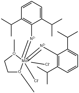 DICHLOROBIS[(2,6-DIISOPROPYLPHENYL)IMIDO](1,2-DIMETHOXYETHANE)MOLYBDENUM(VI) 结构式