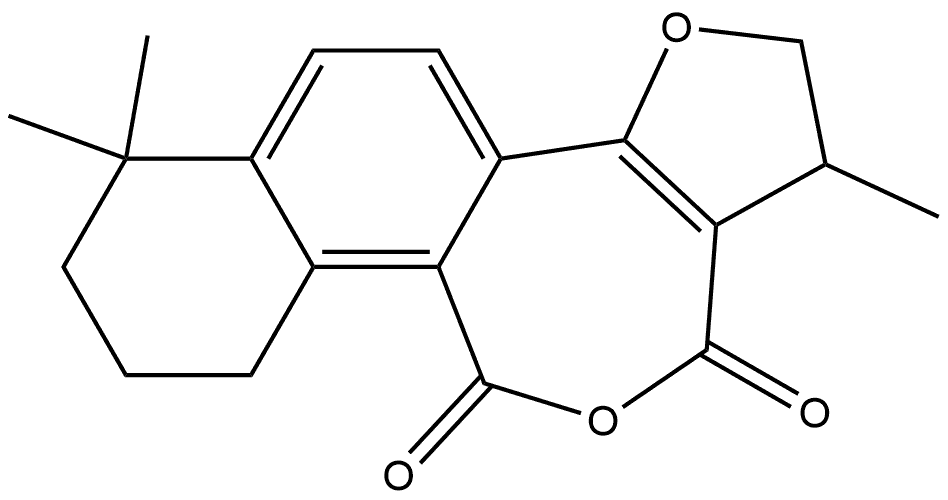 Furo[3,2-c]naphth[2,1-e]oxepin-10,12-dione, 1,2,6,7,8,9-hexahydro-1,6,6-trimethyl- 结构式