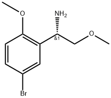 (S)-1-(5-bromo-2-methoxyphenyl)-2-methoxyethanamine 结构式