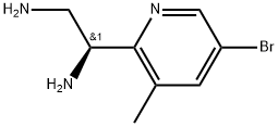 (S)-1-(5-bromo-3-methylpyridin-2-yl)ethane-1,2-diamine 结构式