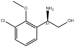 (2R)-2-amino-2-(3-chloro-2-methoxyphenyl)ethanol 结构式