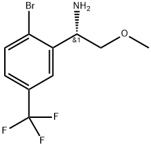 1-[2-bromo-5-(trifluoromethyl)phenyl]-2-methoxyethanamine 结构式