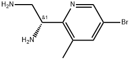 (R)-1-(5-bromo-3-methylpyridin-2-yl)ethane-1,2-diamine 结构式