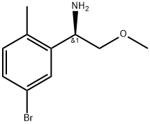 (R)-1-(5-bromo-2-methylphenyl)-2-methoxyethanamine 结构式