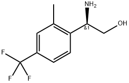 (2R)-2-amino-2-[2-methyl-4-(trifluoromethyl)phenyl]ethan-1-ol 结构式