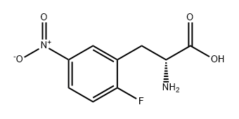 (R)-2-amino-3-(2-fluoro-5-nitrophenyl)propanoic acid 结构式