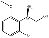 (2R)-2-amino-2-(2-bromo-6-methoxyphenyl)ethan-1-ol 结构式