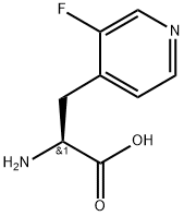 (S)-2-氨基-3-(3-氟吡啶-4-基)丙酸 结构式