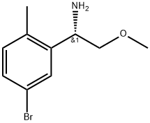 (S)-1-(5-bromo-2-methylphenyl)-2-methoxyethanamine 结构式