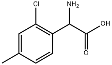 2-amino-2-(2-chloro-4-methylphenyl)acetic acid 结构式