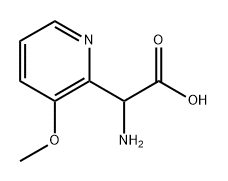 2-氨基-2-(3-甲氧基吡啶-2-基)乙酸 结构式