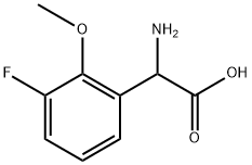 2-amino-2-(3-fluoro-2-methoxyphenyl)acetic acid 结构式