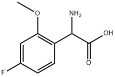 2-amino-2-(4-fluoro-2-methoxyphenyl)acetic acid 结构式