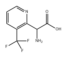 2-氨基-2-(3-(三氟甲基)吡啶-2-基)乙酸 结构式