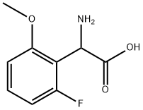 2-amino-2-(2-fluoro-6-methoxyphenyl)acetic acid 结构式