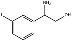 2-amino-2-(3-iodophenyl)ethan-1-ol 结构式