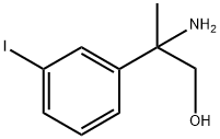 2-amino-2-(3-iodophenyl)propan-1-ol 结构式