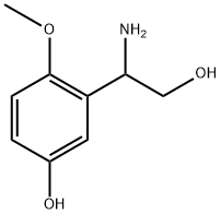 3-(1-amino-2-hydroxyethyl)-4-methoxyphenol 结构式