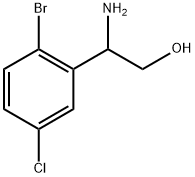 2-amino-2-(2-bromo-5-chlorophenyl)ethanol 结构式