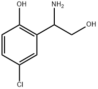 2-(1-amino-2-hydroxyethyl)-4-chlorophenol 结构式