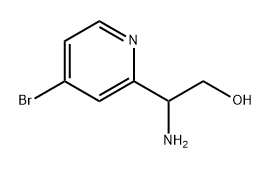 2-amino-2-(4-bromopyridin-2-yl)ethanol 结构式