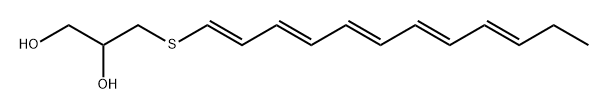 3DODECA13579PENTAENYLTHIOPROPAN12DIOL 结构式