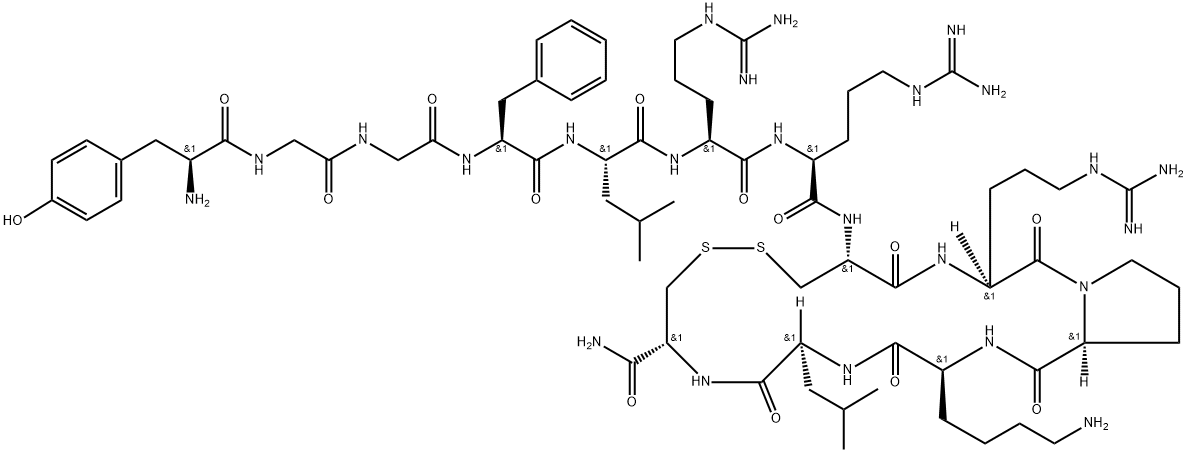 (CYS·13)-DYNORPHIN A (1-13) AMIDE 结构式