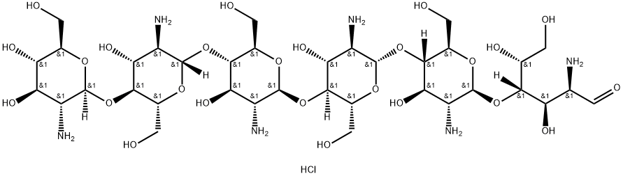 Chitohexaose Hexahydrochloride 结构式