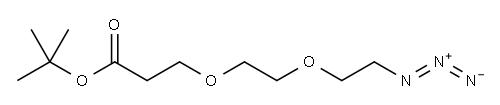 叠氮-乙二醇-丙酸叔丁酯 结构式