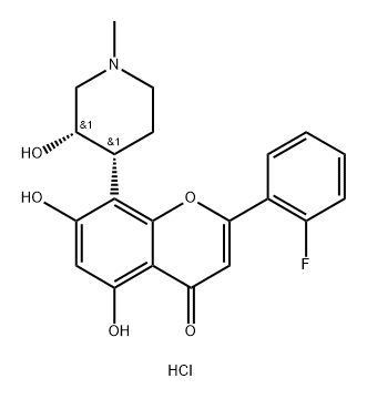 Alvocidib (Flavopiridol) Fluoro Analogue 结构式
