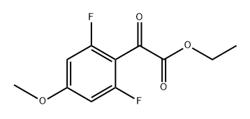 ethyl 2-(2,6-difluoro-4-methoxyphenyl)-2-oxoacetate 结构式