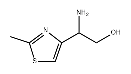 2-amino-2-(2-methyl-1,3-thiazol-4-yl)ethanol 结构式