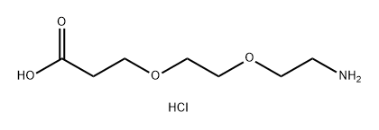 氨基-二聚乙二醇-丙酸盐酸盐 结构式