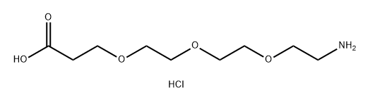 3-(2-(2-(2-氨基乙氧基)乙氧基)乙氧基)丙酸盐酸盐 结构式